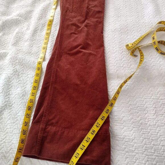 Anthropologie Pilcro Corduroy flare Overalls sz 27 - Picture 11 of 11